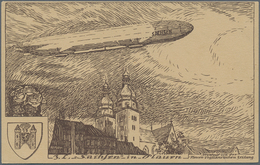 Thematik: Zeppelin / Zeppelin: ZEPPELIN LZ 17, 3.8.1913, Sachsen VOGTLANDFAHRT: Seltene Sonderkarte - Zeppeline