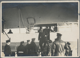 Thematik: Zeppelin / Zeppelin: Original, Private, WWI-era Photograph Of Admiral Tirpitz Descending F - Zeppelins