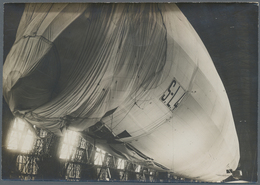 Thematik: Zeppelin / Zeppelin: Amazing Original Group Of Five Larger-format Photographs (each Ca. 17 - Zeppelins