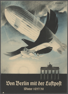 Thematik: Zeppelin / Zeppelin: 1937. Attractive Oversize Airmail Advertising Brochure From Deutsche - Zeppelins