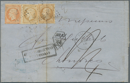 Ägypten: 1866. Folded Entire (vertical Fold Affecting An Adhesive) Written From Alexandria Addressed - 1866-1914 Khedivato De Egipto