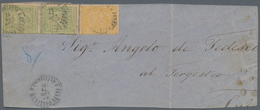 Ägypten: 1872 Third Issue (1st Printing) 5pi. Yellow-green Horizontal Pair, PERFORATED 13⅓, Along Wi - 1866-1914 Khedivate Of Egypt