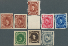 Ägypten: 1922 King Fouad 1st Issue, Eight Essays By Harrison & Sons, With Five Essays (5m.(3), 10m., - 1866-1914 Khedivate Of Egypt