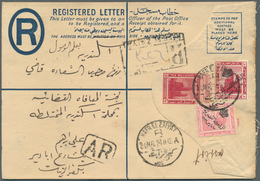 Ägypten: 1923. Registered 'Advice Of Receipt' Postal Stationery Envelope 10m Iake Upgraded With SG 1 - 1866-1914 Khedivate Of Egypt
