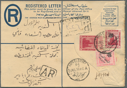 Ägypten: 1923. Registered 'Advice Of Receipt' Postal Stationery Envelope 10m Iake Upgraded With SG 1 - 1866-1914 Khedivato Di Egitto