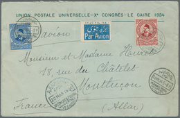 Ägypten: 1934. Air Mail Official Envelope Headed 'Union Postale Universelle Xth Congress, Le Caire 1 - 1866-1914 Khedivate Of Egypt