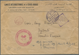 Ägypten: 1943. Stamp-less Envelope (creased) Headed 'Comite International De La Croix Rouge / Delega - 1866-1914 Khedivato De Egipto
