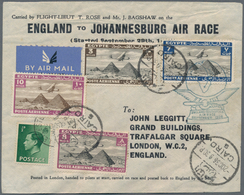 Ägypten - Flugpost: 1936 England To Johannesburg Air Race Cover Flown By Rose & Bagshaw To Cairo, Wh - Otros & Sin Clasificación