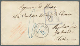 Ägypten - Besonderheiten: 1858 (AUSTRIAN POST OFFICES). Unstamped Envelope To Prussia Cancelled By A - Other & Unclassified