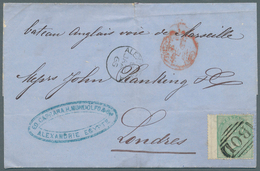 Ägypten - Besonderheiten: 1865 (BRITISH POST OFFICE). Envelope Addressed To London Bearing Great Bri - Sonstige & Ohne Zuordnung