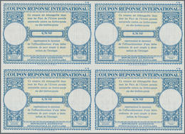 Algerien: 1960s (approx). International Reply Coupon 0,70 NF (London Type) In An Unused Block Of 4. - Covers & Documents