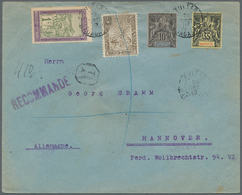 Anjouan: 1912, Registered Letter Franked With 10 C. Type Sage Anjouan, 35 C Mayotte And Additional M - Other & Unclassified