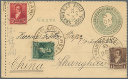 Argentinien - Ganzsachen: 1899, Illustrated Card Letter Uprated From "BUENOS AIRES 20-4-99" Via Fren - Postal Stationery