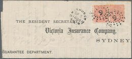 Neusüdwales: 1880 (3.9.), Folded 'Referee's Form' Of The 'Victoria Life & General Insurance Company' - Cartas & Documentos