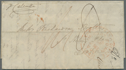 Tasmanien: 1848, Folded Letter Bearing Large "GENERAL POST OFFICE HOBART TOWN 1848" And "LONDON RECE - Brieven En Documenten