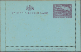 Tasmanien - Ganzsachen: 1900, Pictorial Lettercards 2d. Violet Complete Set Of Six With Views On Rev - Covers & Documents
