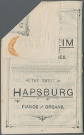 Victoria: 1890, QV 1d. Brown-orange PTPO Stat. Envelope With Enclosed 32pp Booklet With Advertisment - Storia Postale