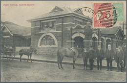 Victoria - Destinationen: 1913, Mixed Franking 1/2 D Victoria And 1 D Kangaroo, Australia On Ppc "Po - Covers & Documents