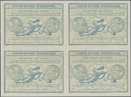 Westaustralien: Design 1906 International Reply Coupon As Block Of Four 3 D Western Australia. This - Covers & Documents