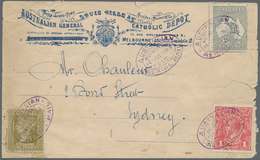 Australien: 1916. Illustrated Envelope Addressed To Sydney Bearing Victoria SG 358, 1d Olive Mixed W - Other & Unclassified