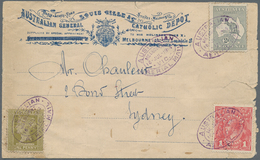 Australien: 1916. Illustrated Envelope Addressed To Sydney Bearing Victoria SG 358, 1d Olive Mixed W - Sonstige & Ohne Zuordnung