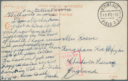 Australien: 1916. Stampless Picture Post Card Of 'Bank Of Egypt, Zakazik' Written From Ismailia Addr - Other & Unclassified