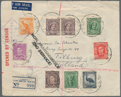 Australien: 1945. Registered Air Mail Envelope Written From 'Dr Major Schouten, Netherlands Indies A - Sonstige & Ohne Zuordnung