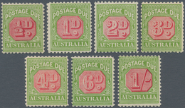 Australien - Portomarken: 1932/1936, Postage Dues With Wmk. Crown Over CofA Complete Set Of 7, Mint - Postage Due