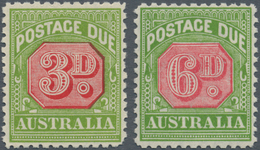 Australien - Portomarken: 1936, Postage Dues 3d. And 6d. Carmine-red/yellow-green With Wmk. Crown Ov - Postage Due