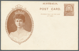 Australien - Ganzsachen: 1911, Five 'Coronation Postcards' KGV 1d. Sideface With All Different Types - Postal Stationery