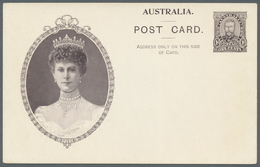 Australien - Ganzsachen: 1911, Five 'Coronation Postcards' KGV 1d. Sideface With All Different Types - Interi Postali