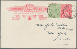 Australien - Ganzsachen: 1913/1923, Four Different Postcards KGV/Kangaroo All Uprated With ½d. Kanga - Enteros Postales