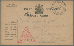 Australien - Besonderheiten: 1916. Stampless 'Field Service/ Post Card' Addressed To Sliema, Malta' - Other & Unclassified