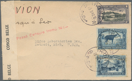 Belgisch-Kongo: 1940. Air Mail Envelope Written From Beni Addressed To Detroit Bearing Belgian Congo - Other & Unclassified