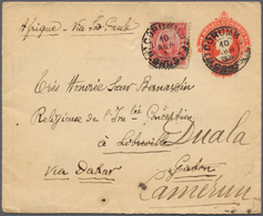 Brasilien - Ganzsachen: 1916. Brazil Postal Stationery Envelope 100r Upgraded With Yvert 131, 100r R - Ganzsachen
