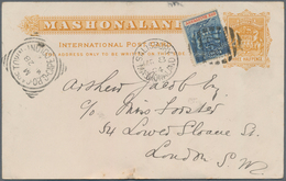 Britische Südafrika-Gesellschaft: 1894. Mashonaland Postal Stationery Card 'three Halfpence' Orange - Unclassified