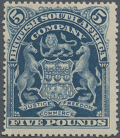 Britische Südafrika-Gesellschaft: 1901, Coat Of Arms £5 Deep Blue Unused Without Gum (small Flaw On - Unclassified