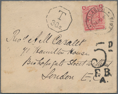 Britische Südafrika-Gesellschaft: 1902. Envelope Addressed To London Bearing SG 77, 1d Rose Tied By - Unclassified