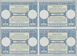 Burundi: 1964. International Reply Coupon 7 Francs (London Type) In An Unused Block Of 4. Issued Nov - Sonstige & Ohne Zuordnung