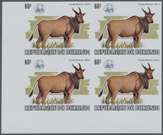 Burundi: 1983, 13 Values "worldwide Nature Conservation" WWF With Overprint Of The WWF Emblem As Phe - Other & Unclassified