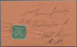 Neuschottland: 1860, 6d Deep Green With Full To Large Margins All Round, Tied To Cover By Black Oval - Covers & Documents