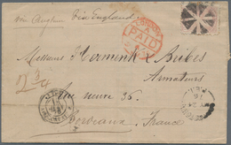 Canada: 1876, Small Queen Victoria 10 C Pale-lilac Tied By Cork Cancel On Folded Letter Written In M - Other & Unclassified