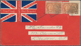 Canada: 1900, Patriotic Cover Showing Union Jack Franked With 1 Cent Jubilee Stampssent To London, O - Otros & Sin Clasificación