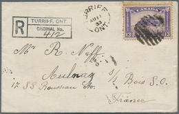 Canada: 1933 Registered Cover From Turiff, Ont. To Alnay /s Bois, France Franked By 1932 13c. Bright - Altri & Non Classificati