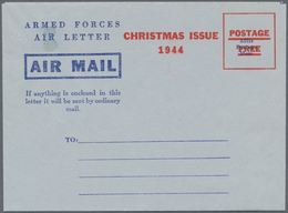 Canada - Ganzsachen: 1944, Armed Forces Air Letter, Christmas Issue 1944, Unused Mint, Punchholes (s - 1860-1899 Reinado De Victoria