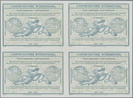 Chile - Ganzsachen: 1907. International Reply Coupon 17 Centavos (Rom Type) In An Unused Block Of 4. - Cile