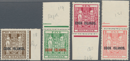 Cook-Inseln: 1936, Postal Fiscals Of New Zealand On 'Cowan' Paper With Opt. 'COOK ISLANDS' Complete - Cook