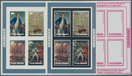 Cook-Inseln: 1979. Progressive Proof (7 Phases) For The Souvenir Sheet (4 Stamps) Of The Captain Coo - Cook