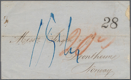 Cuba: 1859. Stampless Envelope Written From Havana Dated '13th Sept 1859' Addressed To Norway, Endor - Otros & Sin Clasificación