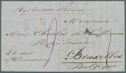 Dänisch-Westindien: 1860. Stampless Envelope Written From Curacao Dated '23rd April 1860' Addressed - Dänische Antillen (Westindien)